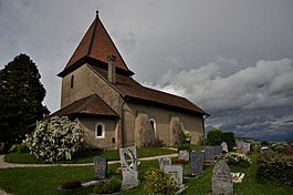 The church of Notre-Dame at Bassins