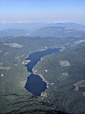 Lake Samish aerial