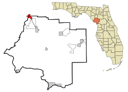 Location in Levy County and the state of Florida