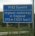 M62 Summit sign 29 July 2017