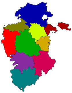 Mapa Comarcas de Burgos
