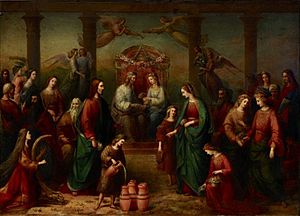 Marriage at Cana of Galilee by Adelaide Ironside 1861-3
