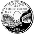 Missouri quarter, reverse side, 2003