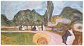 Munch, Liebespaare im Park (1904, Linde Frieze)