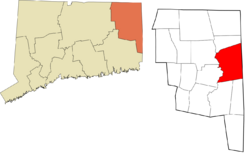 Killingly's location within the Northeastern Connecticut Planning Region and the state of Connecticut