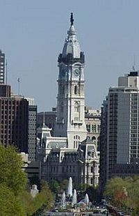 Philadelphia City Hall (from Art Museum)Cropped