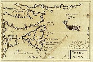 Pierre Bertius map excerpt 1606 including Y de Fogo