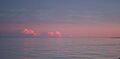 Pink sunset over Lake Superior