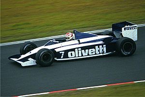 Brabham BT55 BMW Turbo F1 Olivetti 1986 Elio de Angelis