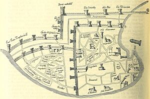 Plan of Acre. After a Drawing by Marino Sanuto (11229880494)