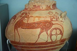 Pottery Horse and chariot Late Bronze Age, NAMA 080847