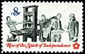 Printer and patriots 1973 U.S. stamp.1