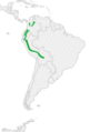 Range of striped treehunter