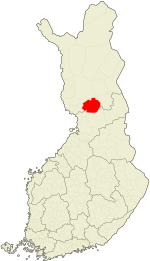 Location of Ranua in Finland