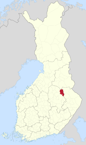 Location of Rautavaara in Finland