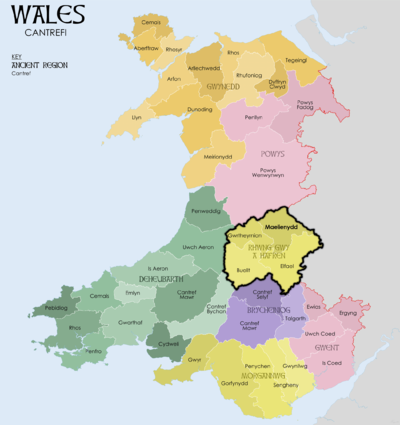 Map of medieval Wales