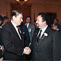 Ronald Reagan and Gary Ackerman