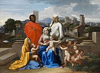 Sainte Famille - Poussin - National Gallery of Ireland