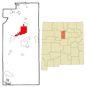 Location in Santa Fe County, New Mexico