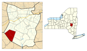 Location in Schoharie County and the state of New York.