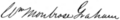 Signature of William Montrose Graham Jr