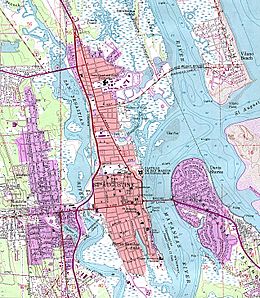 St augustine topographical map