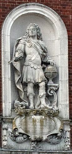 Statue of Prince George on Windsor Guildhall