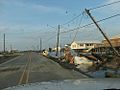 Storm damage on Grand Isle LA -a