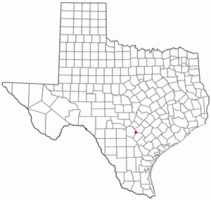 Location of St. Hedwig, Texas