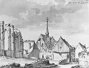 Tekening uit 1676, tentoonstelling Provinciaal Generaal den Bosch - Grave - 20083571 - RCE (cropped)