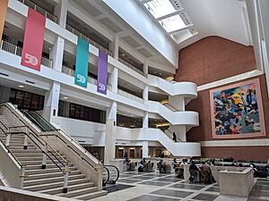 The British Library Entrance Hall, London, July 21, 2024