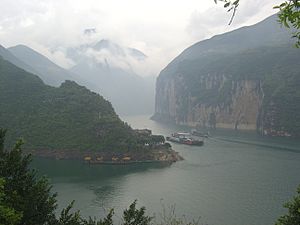 The Qutang Gorge along the Yangtze river