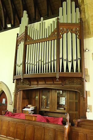 The organ at St James' Church, Staveley