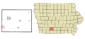 Union County Iowa Incorporated and Unincorporated areas Kent Highlighted