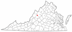 Location of Craigsville, Virginia