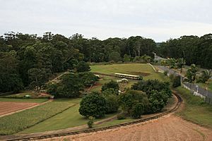 View from top of pineapple towards the train ride (2007)