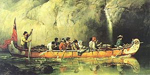 Voyageur canoe