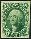 Washington 1855 Issue1-10c