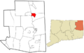 Windham County Connecticut incorporated and unincorporated areas Putnam (CDP) highlighted