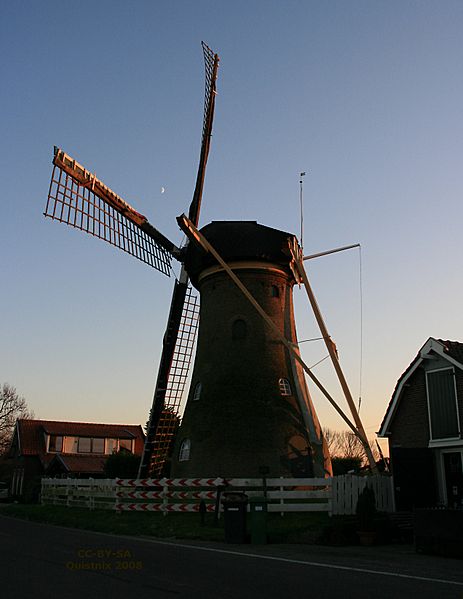 Abbenbroek molen de Hoop silhouet
