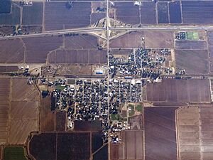 Aerial view of Maxwell, California, September 2022