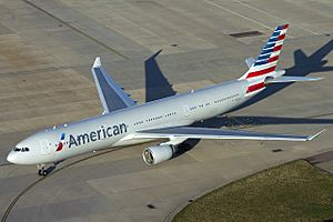 American Airlines Airbus A330-300 at Heathrow