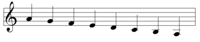 A melodic minor descending