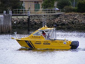 Australian volunteer coastguard light boat