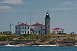 Beavertail Light from a boat, 2007