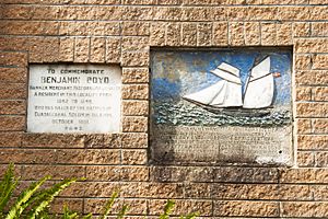Ben Boyd Road plaque