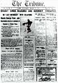Bhagat Singh's execution Lahore Tribune Front page