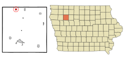Location of Linn Grove, Iowa
