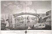 Cast iron bridge over River Wear at Sunderland 1796