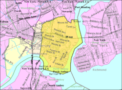 Census Bureau map of Perth Amboy, New Jersey
